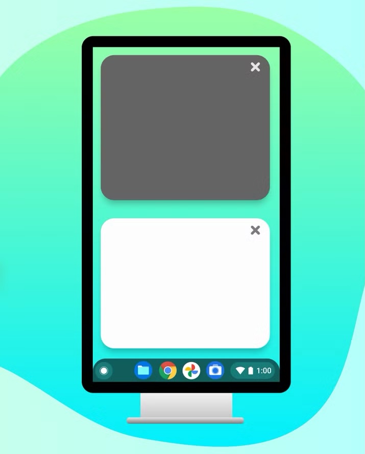 verticle split screen
